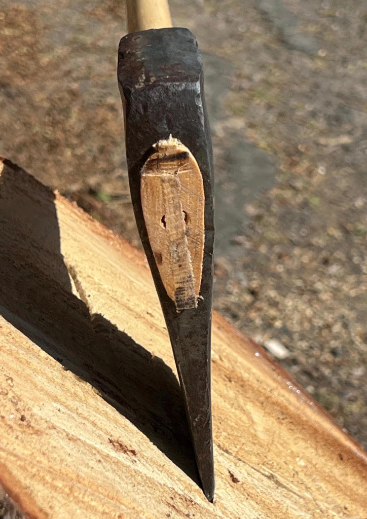 Restored & Decorated Single Bit Axe - unknown maker