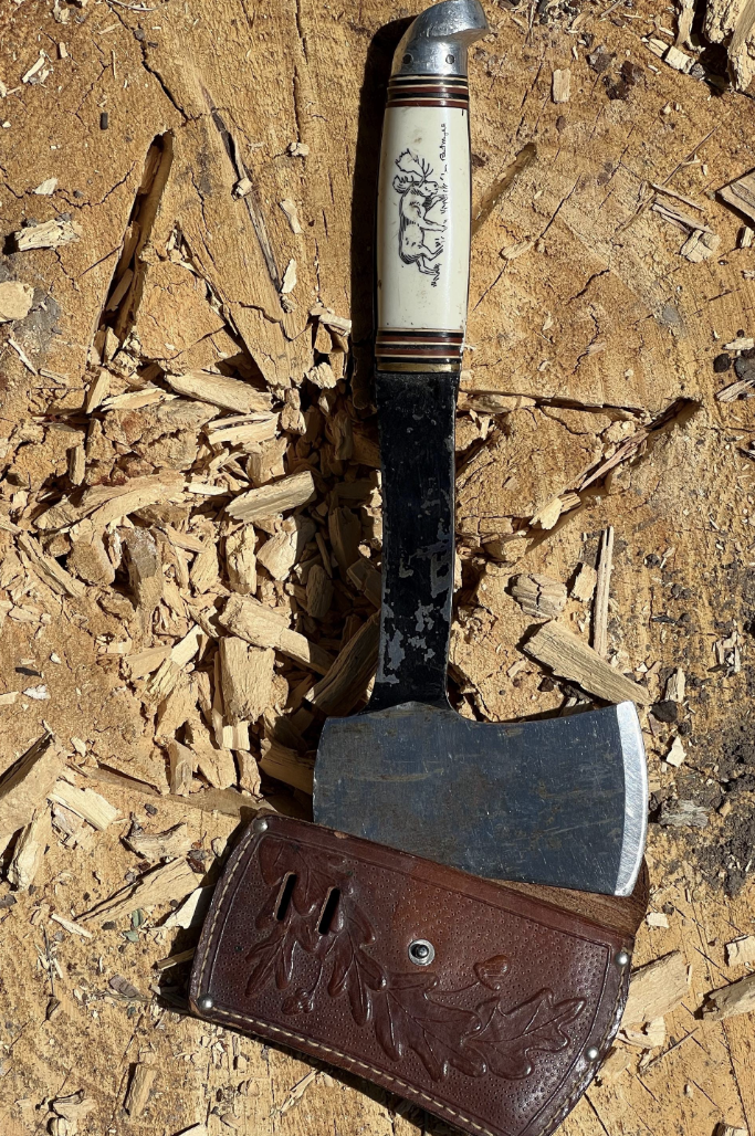 Robert Mayokok Flat Blade Hatchet with Sheath